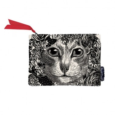 Flower Cat wallet/cosmetic bag