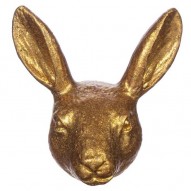 Gold Rabbit Head drawer knob