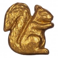 Gold Squirrel drawer knob