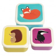 Rusty Fox and Friends set of 3 lunch boxes