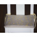 Yellow Triangles child‘s chair cushion