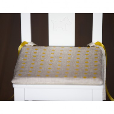 Orange Dots подушка для детского стульчика